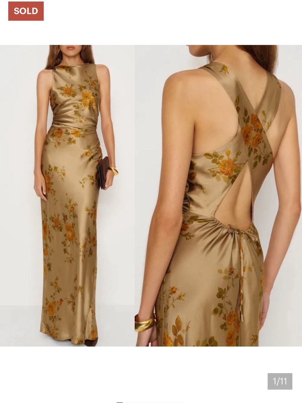 Reformation Anaiis Silk Dress - NWT NEW - Picture 2 of 9
